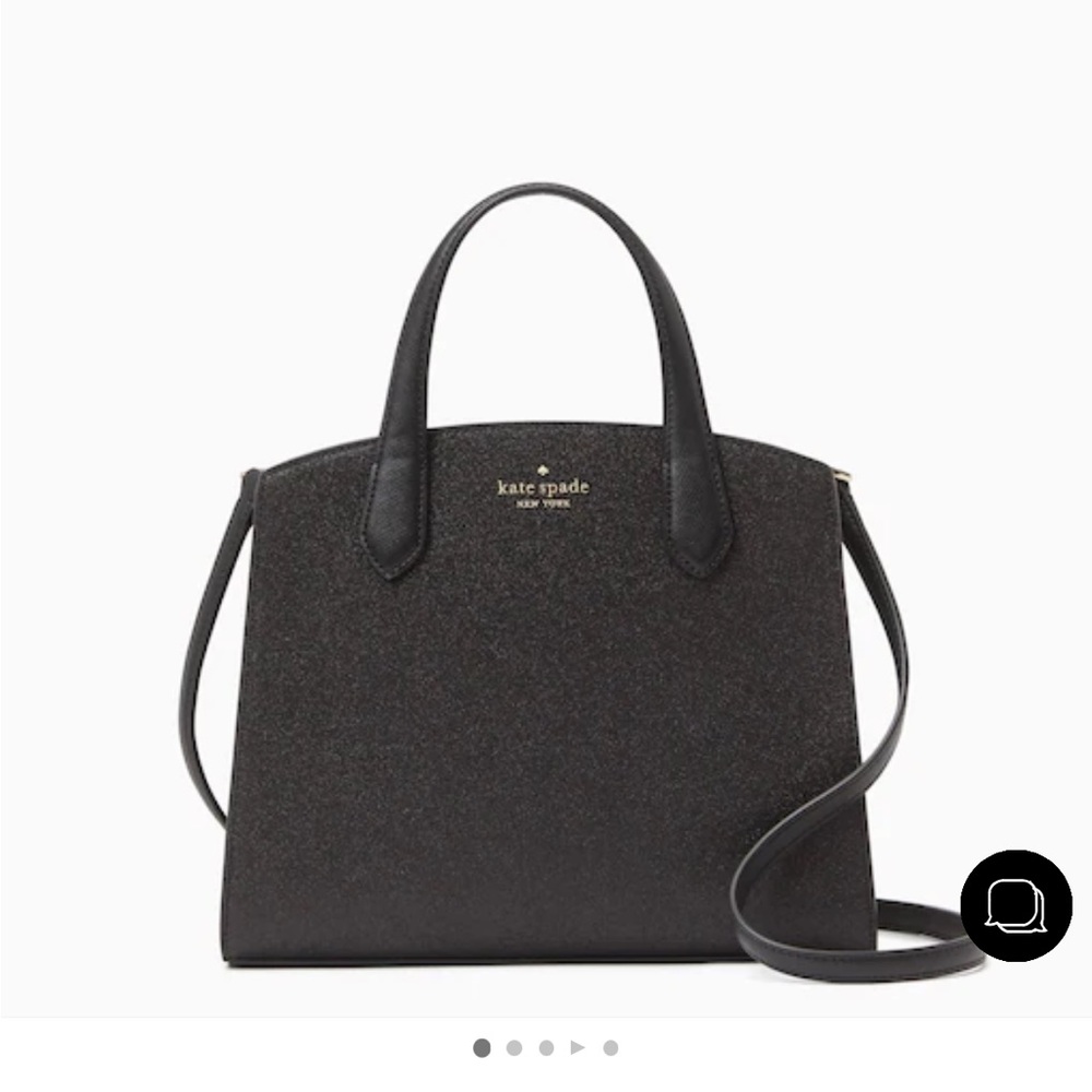 Black Glitter Purse